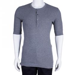 Pre Owned Dolce and Gabbana Men's Grey T-Shirt L