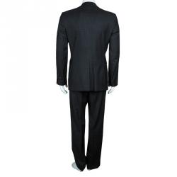 Pre Owned Dolce and Gabbana Men's Grey Wool Suit L