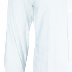 Pre Owned Dolce And Gabbana Men's White Cotton Shirt M