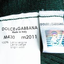 Pre Owned Dolce and Gabbana Men's Moss Green Turtleneck Sweater L