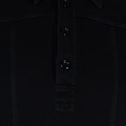 Pre Owned قميص بولو دولتشي أند غابانا قطن أسود رجالي L