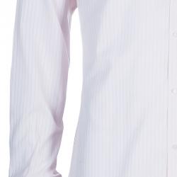 مملوكة مسبقًا قميص دولتشي أند غابانا وردي مخطط للرجال M