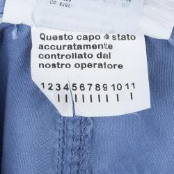 Pre Owned Dolce and Gabbana Blue Cotton Trousers M