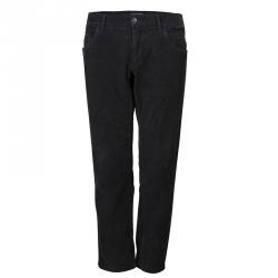 Pre Owned بنطلون دولتشي آند غابانا قطيفة مضلعة بني L