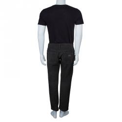 Pre Owned بنطلون دولتشي آند غابانا قطيفة مضلعة بني L