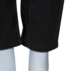 Pre Owned بنطلون دولتشي آند غابانا قطيفة مضلعة بني L