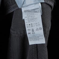 Pre Owned بنطلون دولتشي آند غابانا قطيفة مضلعة بني L