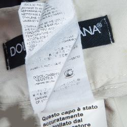 Pre Owned بنطلون دولتشي آند غابانا قطن كاكي L