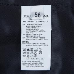 Pre Owned Dolce and Gabbana Black Wool Waistcoat XL