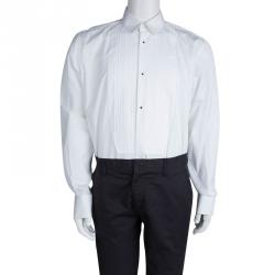 مملوكة مسبقًا قميص دولتشي أند غابانا توكسيدو قطن أبيض L