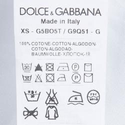 مملوكة مسبقًا قميص دولتشي أند غابانا توكسيدو قطن أبيض L