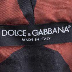 Pre Owned Dolce and Gabbana Bull Print Polka Dotted Hoodie S