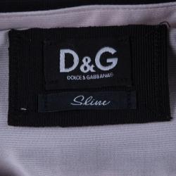 Pre Owned Dolce And Gabbana Black Slim Fit Cotton Shirt XXXL