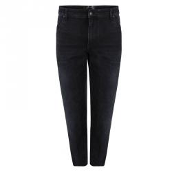 مملوكة مسبقًا Dolce and Gabbana Black Denim Stretch Jeans 4XL