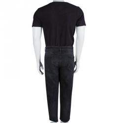 مملوكة مسبقًا Dolce and Gabbana Black Denim Stretch Jeans 4XL