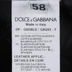 مملوكة مسبقًا Dolce and Gabbana Black Denim Stretch Jeans 4XL