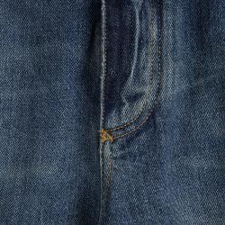 Pre Owned بنطلون جينز دولتشي أند غابانا مزين بنقوش ممزقة دنيم أزرق 4XL