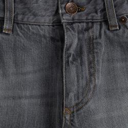 Pre Owned Dolce And Gabbana Grey Faded Effect Straight Fit Jeans S 