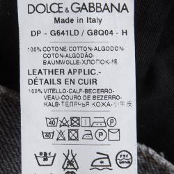 Pre Owned Dolce And Gabbana Grey Faded Effect Straight Fit Jeans S 