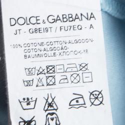 مملوكة مسبقًا Dolce and Gabbana Light Blue Crew Neck T-Shirt XS