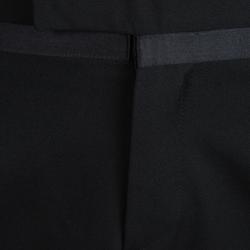 Pre Owned Dolce and Gabbana Black Wool Side Stripe Detail Trousers XXL