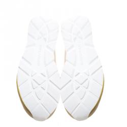 مملوكة مسبقًا حذاء رياضي دولتشي أند غابانا بيركور سويدي وجلد ثلاثية اللون مقاس 43