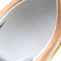 مملوكة مسبقًا حذاء رياضي دولتشي أند غابانا بيركور سويدي وجلد ثلاثية اللون مقاس 43