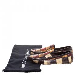 Dolce and Gabbana Multicolor Python Loafers Size 41.5