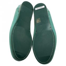 مملوكة مسبقًا حذاء لوفرز دولتشي أند غابانا جينوفا جلد أخضر مقاس 43