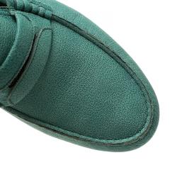 مملوكة مسبقًا حذاء لوفرز دولتشي أند غابانا جينوفا جلد أخضر مقاس 43