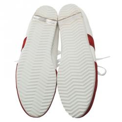 Pre Owned Dolce and Gabbana Two Tone Leather and Suede  Sneakers Size 45