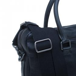 Pre Owned Dolce and Gabbana Black Leather Alan Breifcase