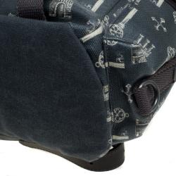 Dolce and Gabbana Brown Coated Canvas and Leather Trimmed Backpack