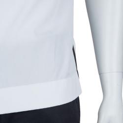 DSquared2 Monochrome Button-down Short Sleeve Cotton Shirt XXL