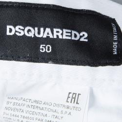 DSquared2 White Denim Bermuda Shorts L
