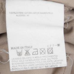 Dsquared  Beige Corduroy Button Front Shirt XXL