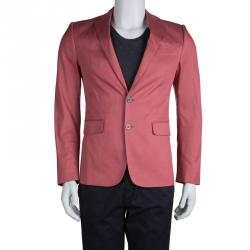 DSquared2 Pink Cotton Tailored Blazer S