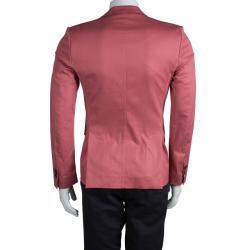 DSquared2 Pink Cotton Tailored Blazer S