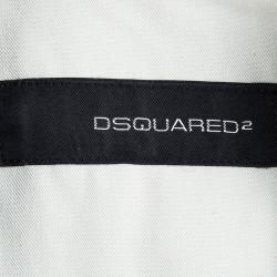 Dsquared2 Grey Wool Overcoat XL