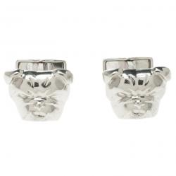 Pre Owned Alfred Dunhill Iconic Bulldog Silver Cufflinks