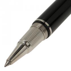 Pre Owned Dunhill Black Resin Sidecar Ballpoint Pen