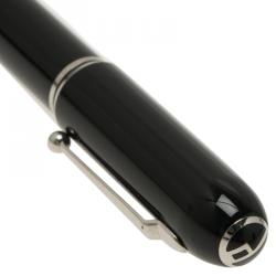Pre Owned Dunhill Black Resin Sidecar Ballpoint Pen