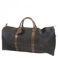 Dunhill Grey Coated Canvas Duffel Bag
