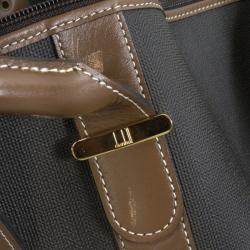 Dunhill Grey Coated Canvas Duffel Bag