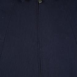 Dunhill Navy Blue Cotton Vest and Jacket Set L