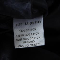 Dunhill Navy Blue Cotton Vest and Jacket Set L