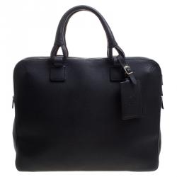 Dunhill Black Leather Business Briefcase