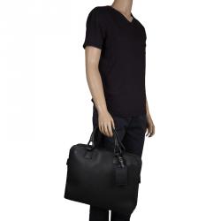 Dunhill Black Leather Business Briefcase