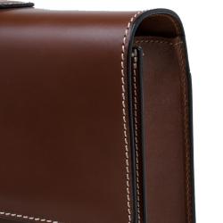 Dunhill Tan Leather Vintage Document Briefcase