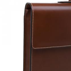 Dunhill Tan Leather Vintage Document Briefcase